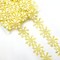 Designer’s Shop White/ Gold Daisy Floral Lace Trim ( VL 6118 ) 1-1/2” x 5 yard